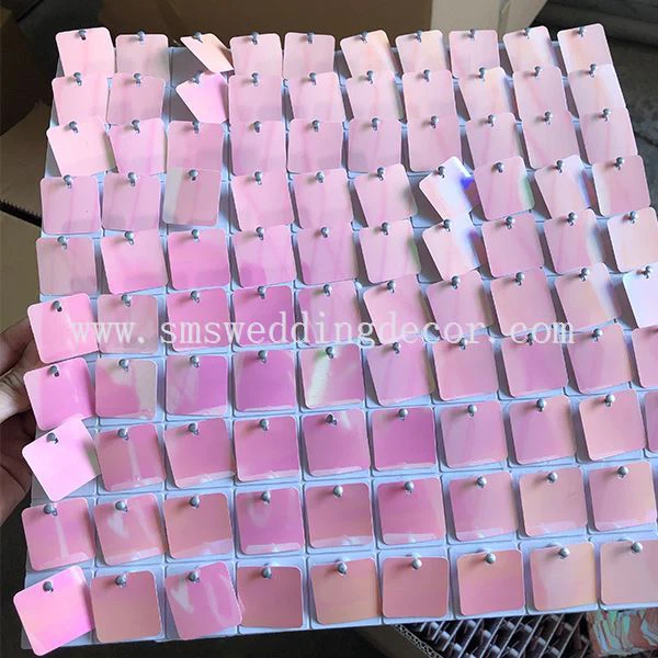 pink shimmer wall panels