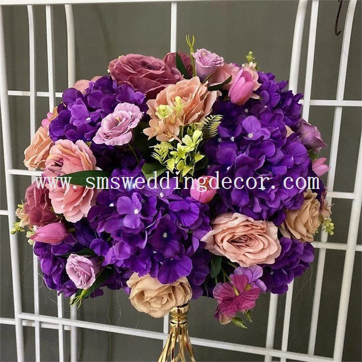 purple flower arrangements centerpieces(001)
