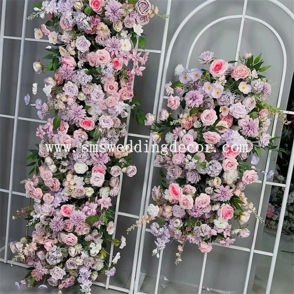 lilac floral table runners